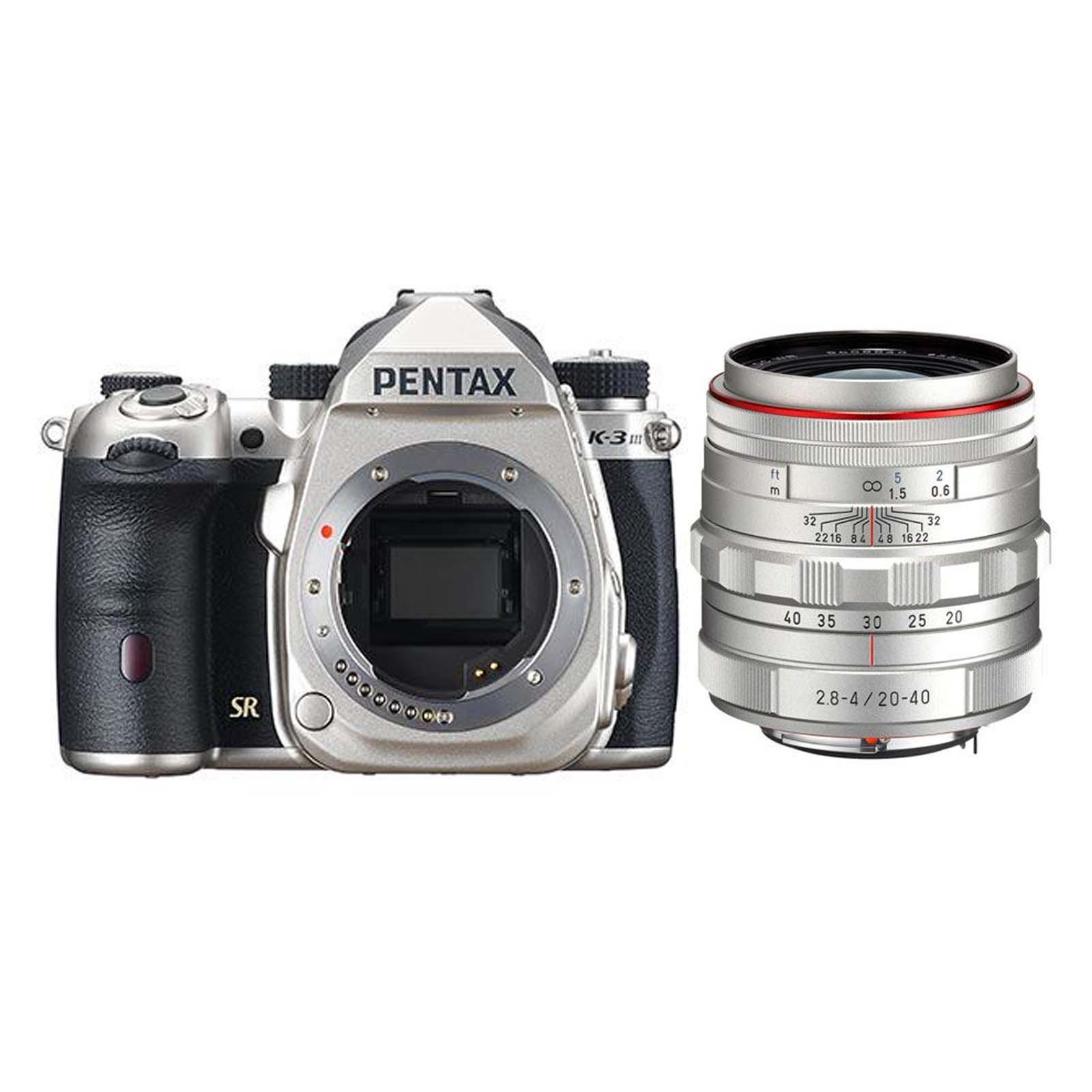 Pentax K-3 Mark III Digital SLR Camera with 20-40mm Lens - Silver