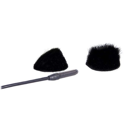 Rycote Overcovers Black - 6 Black fur discs/30 Stickies Original