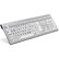 Logickeyboard XLPrint Slim Line Black on White PC Keyboard