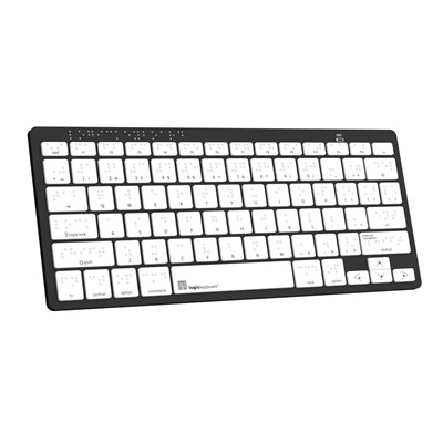 Logickeyboard Braille keyboard Bluetooth MAC Assistive Keyboard