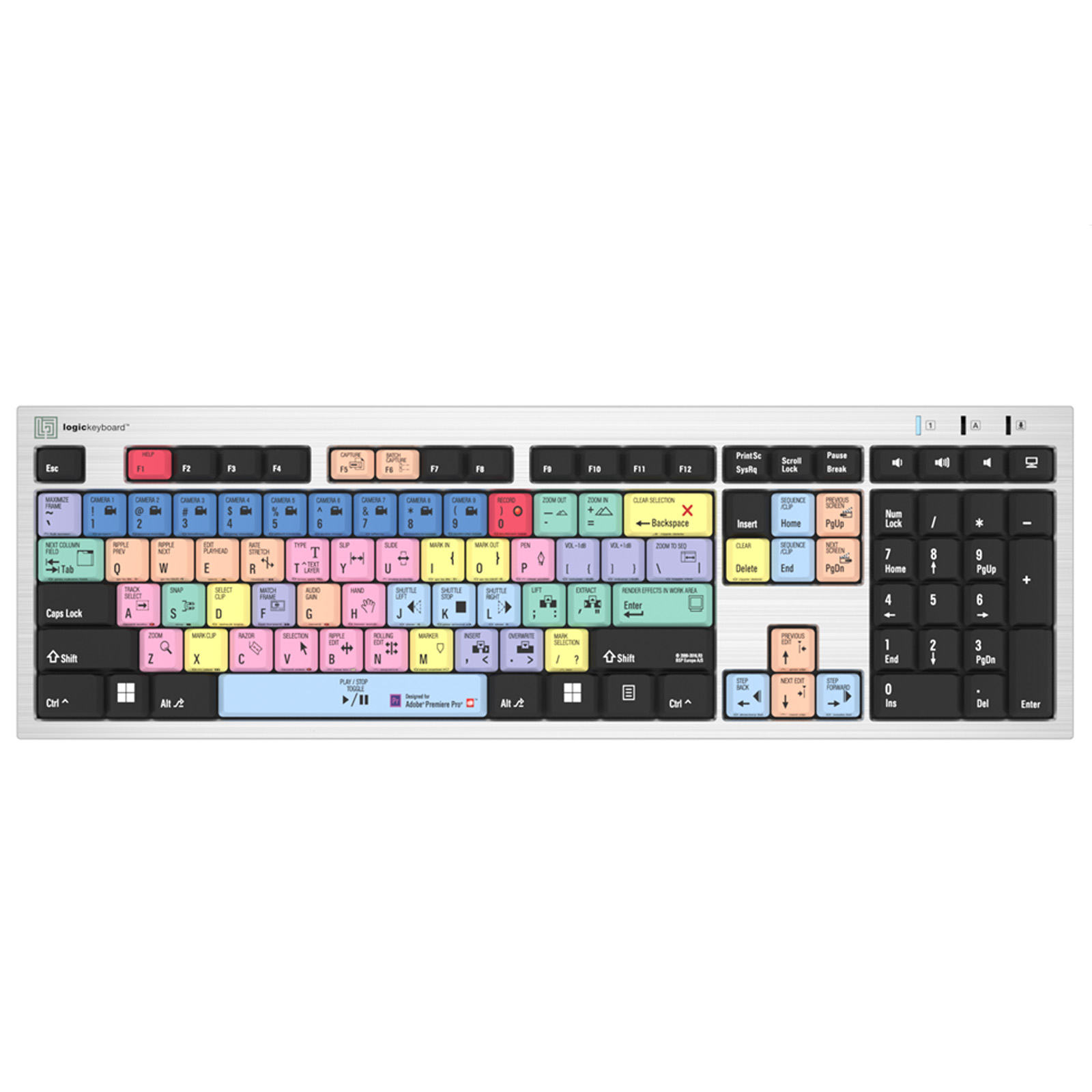 Logickeyboard Adobe Premiere Pro CC Slim Line PC Keyboard | Wex Photo Video