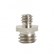 GlareOne Two Side Screw Mini Male 1/4 Inch to Male 3/8 Inch