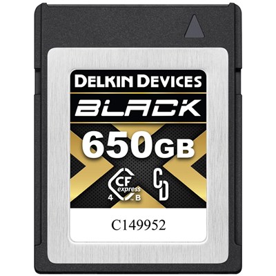 Delkin BLACK 650GB (3550 MB/s) CFexpress Type B 4.0 Memory Card