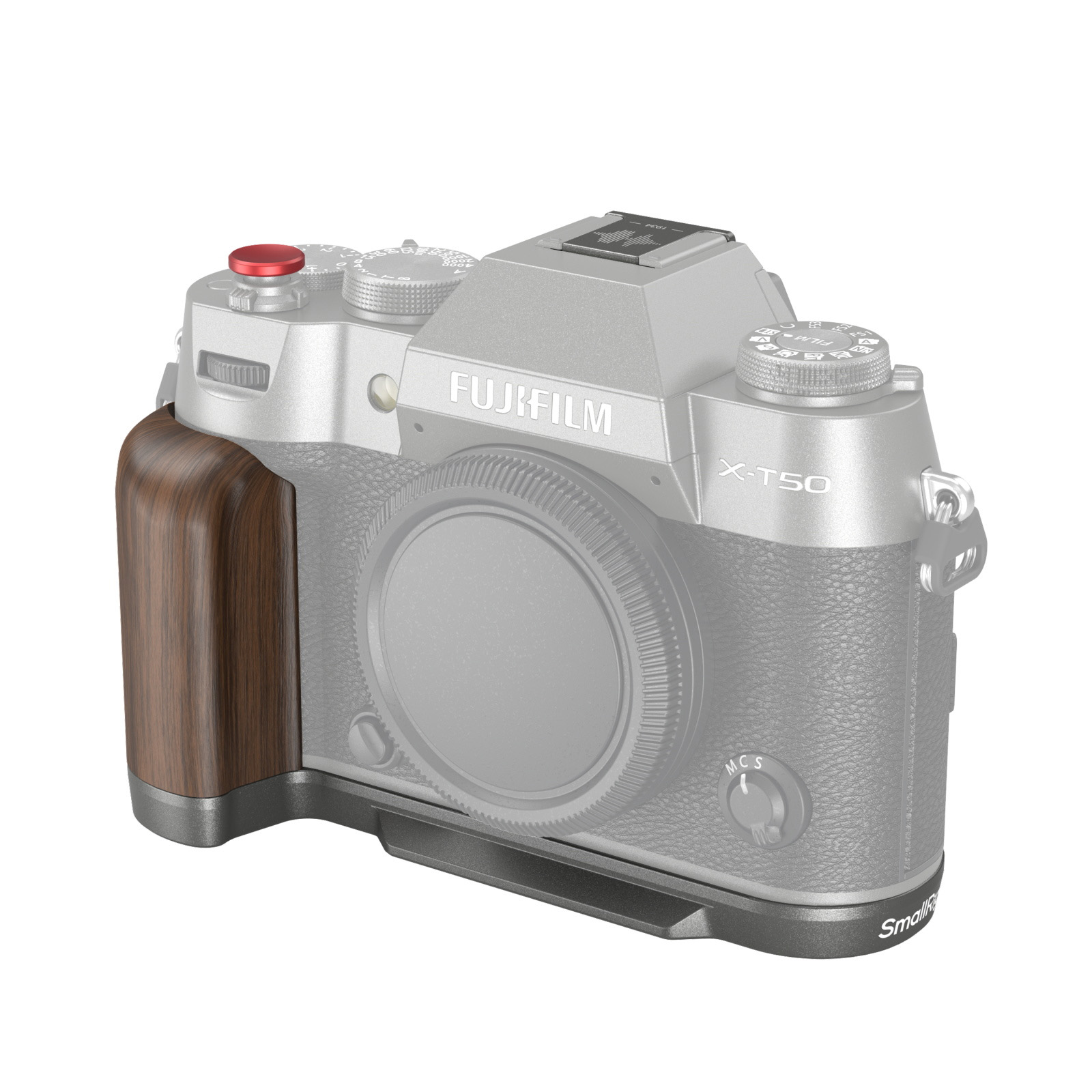 Click to view product details and reviews for Smallrig Wooden L Shape Handle For Fujifilm X T50 Charcoal Silver 4736.