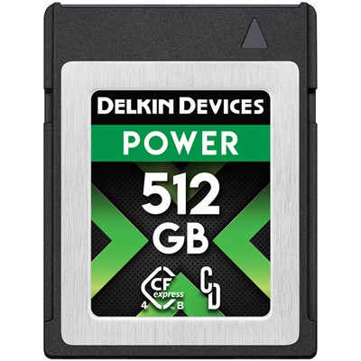 Delkin POWER 512GB (3650 MB/s) CFexpress Type B 4.0 Memory Card