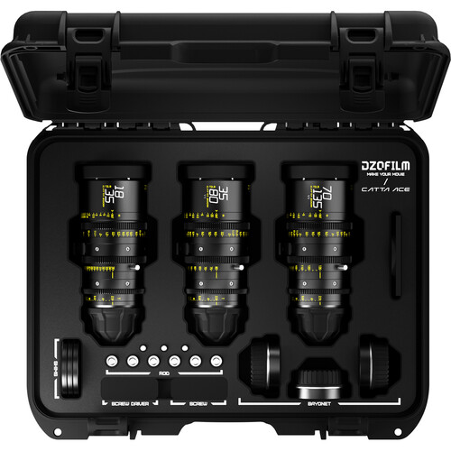 DZOFILM Catta ACE Bundle 18-35/35-80/70-135mm for PL + EF Mount (Black) |  Wex Photo Video