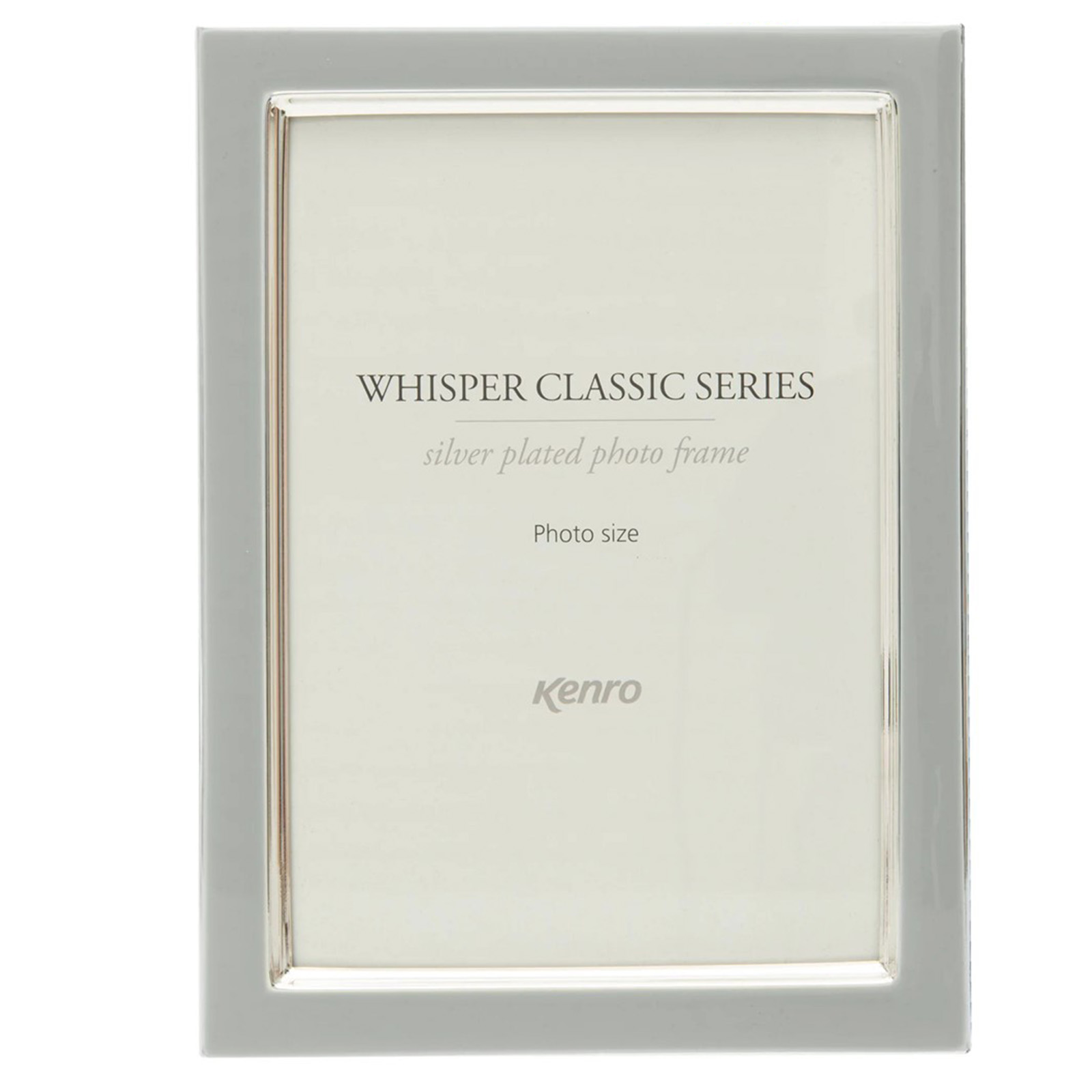 Click to view product details and reviews for Kenro Whisper Classic Inlay Photo Frame 6x4 Grey.