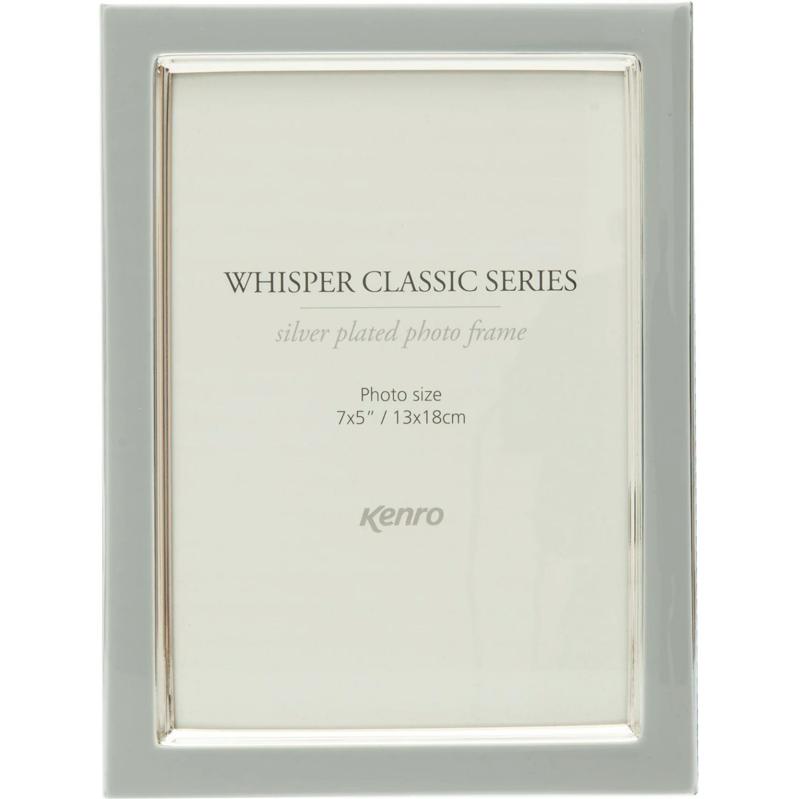 Click to view product details and reviews for Kenro Whisper Classic Inlay Photo Frame 7x5 Grey.