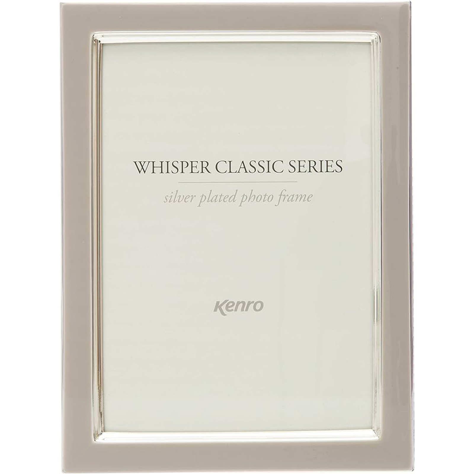 Click to view product details and reviews for Kenro Whisper Classic Inlay Photo Frame 8x6 Grey.