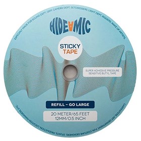 Hide-a-mic pressure sensitive Sticky Tape 20 meter x 12mm on roll