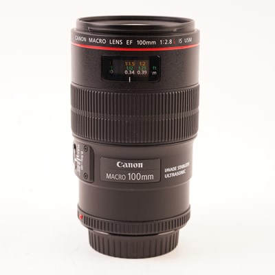 USED Canon EF 100mm f2.8L Macro IS USM Lens