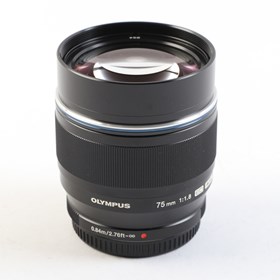 USED Olympus M.Zuiko Digital ED 75mm f1.8 Lens - Black