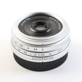 USED Voigtlander 27mm f2 Ultron Lens for Fujifilm X - Silver